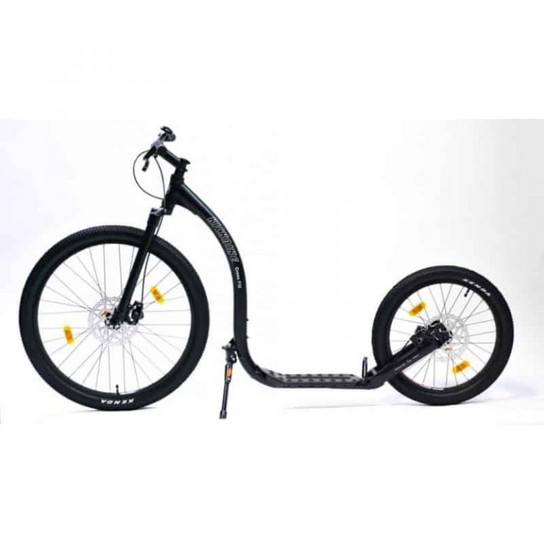 Home Zwarte Kickbike Cross Fix - het gezonde en milieuvriendelijke transportmiddel