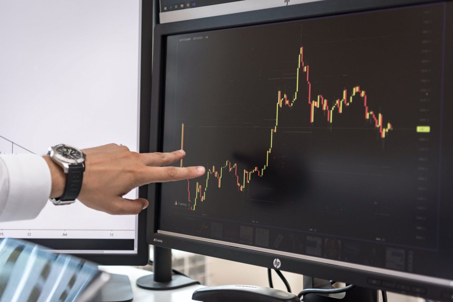 Dashcalculator interface voor berekenen Forex-tarieven en Bitcoin investeringen met realtime koersen
